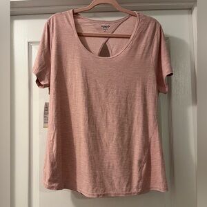 NWT Old Navy Pink Cut Out Athletic Tee